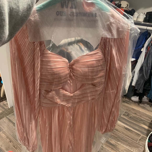 Longsleeve plisse jumpsuit - Picture 2 of 2